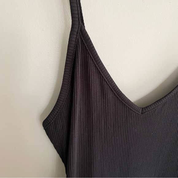 NWOT | Black | Ribbed | Fitted | Low Back | Crisscross | Mini Dress | Size Small - Picture 3 of 8